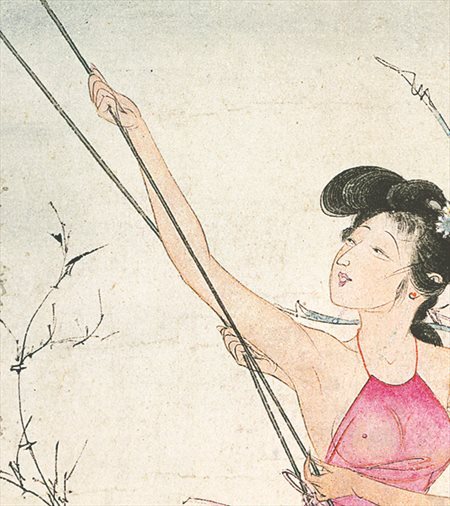 东安-胡也佛的仕女画和最知名的金瓶梅秘戏图